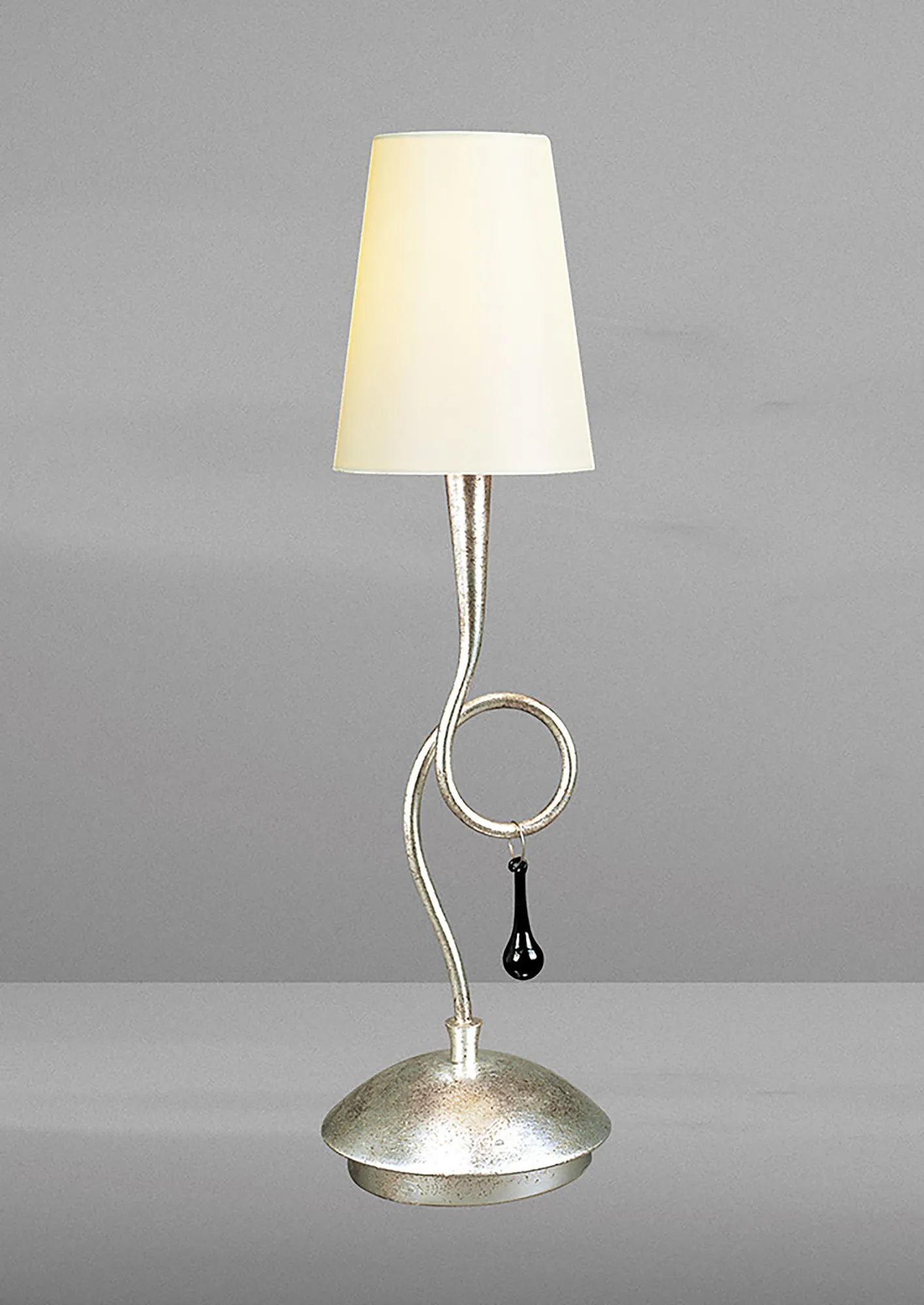 Paola Silver-Cream Table Lamps Mantra Shaded Table Lamps Paola Silver-Cream Table Lamps Mantra Shaded Table Lamps